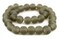 The Bead Chest Groundhog Grey Frosted Sea Glass Beads 20mm Brown Round Large Hole 24 Inch Strand